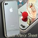 iPhone 4S専用◆鏡でいつでもイケてるCheck★カワイク撮影も楽々♪バックミラーシート【iPhone4 iPhone 4】