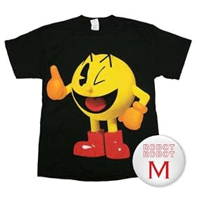 �i���R �p�b�N�}�� 3D�T���A�b�vTee�^Pacman Thumbs Up T-Shirt �Q�[��T�V���c M�y���s�A���z