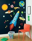  Out of this World Olive Kids Space Big Mural by Wallies