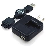 RIX USB��AC�[�d�� AU �Ή� (�u���b�N) RX-USA501A