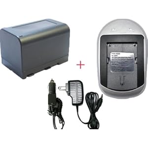 【クリックで詳細表示】【 充電器 セット 】 JVC ビクター BN-V615 互換 バッテリー ＋ 充電器 ( ACアダプタ )《 シルバー カラー 》