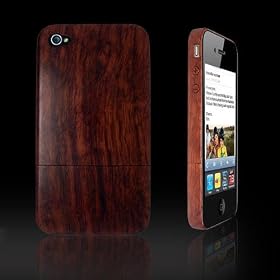 Gekiten Softbank au iPhone 4 4S Wood Jacket Rosewood�yiPhone 4S ��p �ؐ� �W���P�b�g�i���h �V�^���j�z GE-JKTIPN4S001-R