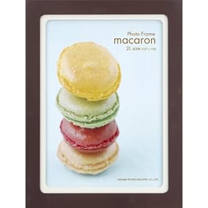 【クリックで詳細表示】HAKUBA フォトフレーム 2Lサイズ用 マカロン ショコラ FWMC-CC2L