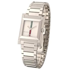 [�O�b�`]GUCCI �r���v 111 GRG SI J YA111401 �z���C�g [���s�A���i] �{�[�C�Y