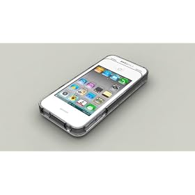 EXOGEAR iPhone4/4S�Ή� �o�b�e���[�P�[�X exolife �O���b�V�[�z���C�g 1700mAh E125