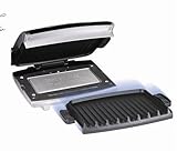  George Foreman GRP99 Next Generation Grill with Removable Plates, Silver Metallic Finish