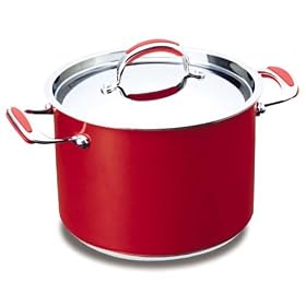Circulon �T�[�L�������X�e�����X�X�`�[�� ����� 24cm ���b�h CC-W24RD