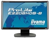iiyama 21.5�C���`���C�h�t���f�B�X�v���C 1920�~1080(�t��HD1080P)�Ή� 2�n�����͑��� �}�[�x���u���b�N PLE2208HDS-B2