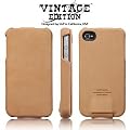 SPIGEN�@SGP �A�C�t�H�� 4 / 4S �P�[�X Vintage �y BROWN FLAT �z �{�v �t���b�v�^�C�v for iPhone 4 / 4S �y SGP06754 �z