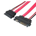 Slimline SATA�̃f�[�^�A�d����̉�SATA�ϊ��P�[�u�� 30cm