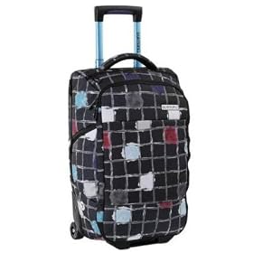 �y���S���K�zBURTON �o�[�g�� WHEELIE OVERNIGHT FW�m046 BLACK WATERCOLOR SQR �n