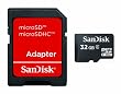 SanDisk microSDHC�J�[�h 32GB (SD�ϊ��A�_�v�^�[�t��) Class4 ���{��p�b�P�[�W�E���������� SDSDQ-032G-J35A