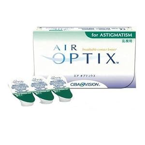 【クリックで詳細表示】チバビジョン エアオプティクス乱視用(6枚入り) BC8.7 CYL-2.25 AX90° 2週間乱視用コンタクト