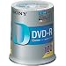 Sony DVD-R 4.7GB �f�[�^�p 16�{���Ή� �X�s���h���P�[�X �z���C�g�v�����^�u�� 100���p�b�N 100DMR47HPH
