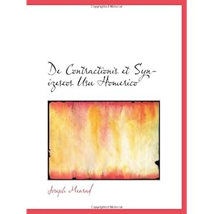 【クリックで詳細表示】De Contractionis et Synizeseos Usu Homerico： Joseph Menrad： 洋書