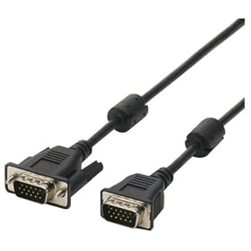ELECOM �v���W�F�N�^�p�P�[�u�� D-Sub15�s��(�~�j)�I�X-D-Sub15�s��(�~�j)�I�X �ɍ� �m�[�gPC���� �l�W�� 5m �u���b�N CAC-PN50BK