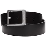 Calvin Klein Jeans Cow Leather C72233AT600, Ceinture homme 105 cm - Noir, Cuir
