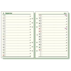 【クリックで詳細表示】【送料430円含む】 ダ・ヴィンチ A5 月間2 2012年度日付入り リフィール (DAR1205)