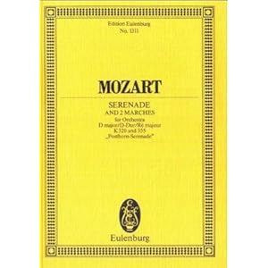 【クリックでお店のこの商品のページへ】Serenade 9 K. 320 D Maj/k.335: Wolfgang Amadeus Mozart: 洋書