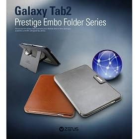 GALAXY Tab 10.1 LTE SC-01D��Prestige Embo Folder Series ��2�i�X�^���h�t���y���̋Z�������i�zCarmel Brown
