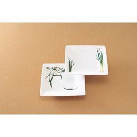 Noritake �t�@�C���|�[�Z���� �����{�� 19cm�X�N�G�A�v���[�g �y�A�Z�b�g �G�ς�2�� P5340A/1620-14