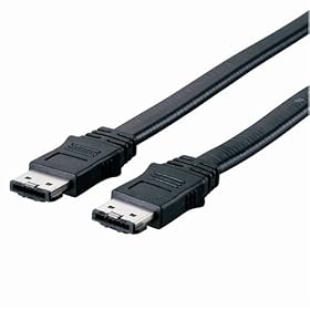 BUFFALO eSATA�P�[�u�� �����]�� SATA1.0�ESATA2�Ή� 1.5m �u���b�N ESATA15BK