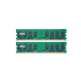 BUFFALO DDR2 SDRAM 800MHz(PC2-6400) 240pin DIMM 2GB 2���g D2/800-2GX2