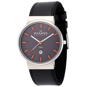 [�X�J�[�Q��]SKAGEN �r���v basic leather mens 351XLSLBMO �P�[�X��: 36mm �����Y [���K�A���i]