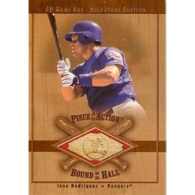 �C�o���E���h���Q�X�@Ivan Rodriguez 2001 SP Game Bat Milestone Edition Bound for the Hall Game Bat