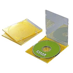 ELECOM CFC-01YL01 �X����CD�P�[�X(3���p�b�N)