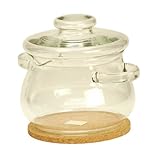  Simax Glass 2 qt. Madonna Crystal Cooking Pot with Cork Trivet
