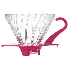 【クリックで詳細表示】ハリオ V60耐熱ガラス透過ドリッパー01 チェリーピンク 1～2杯用 VDG-01PC