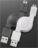  プッシャーリンク PP-DLBK DSLite充電専用 簡単収納USBケーブル ブラック