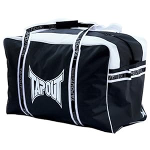 【クリックで詳細表示】TAPOUT THE ARMORYスポーツバッグ BLACK＆WHITE Lサイズ【並行輸入品】