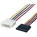 ELECOM �V���A��ATA�d���ϊ��P�[�u�� 4pin�R�l�N�^���X-SATA�p���[�R�l�N�^ 4pin�I�X-15pin���X CFD-SAT2P05