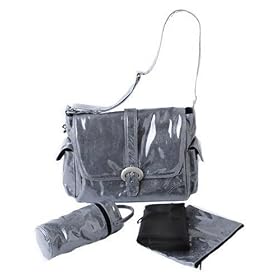 Kalencom Laminated Buckle Bag Crstals black �}�U�[�Y�o�b�O �|���G�X�e�����~�l�[�g�R�[�g KC0001-15