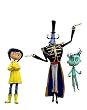 ���C���R�[�g��coraline�t�@���^�W�[PVC�t�B�M�A�Z�b�g�y�R�����C���ƃ{�^���̖����zNECA�v���~�A�t�B�M�A