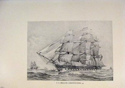  アメリカ人はフリゲート艦憲法 Lihographs を出荷します