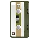 ニヤリィ・フォン カセットテープ(グリーン)for iPhone4
