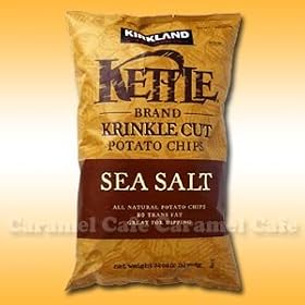 �y���������z�J�[�N�����h�F�P�g���N�����N���J�b�g�`�b�v�X�i�����T���߁j Kirkland Kettle Krinkle Cut Chips - Lightly Salted