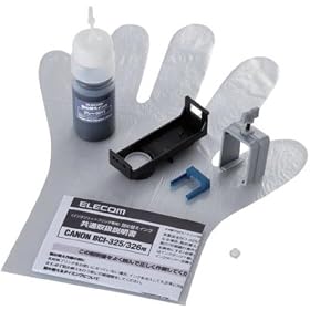 ELECOM �L���m���C���N�W�F�b�g�v�����^��p�l�ߑւ��C���N BCI-326�Ή� �O���[ 5�� THC-326GY5