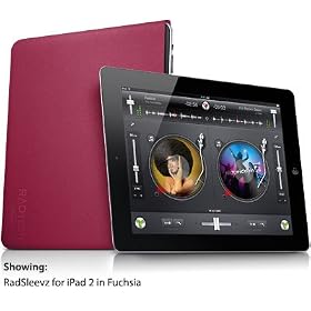 RadSleevz Form-Fitting Sleeve for Apple iPad/iPad2 Fuschia [Apple iPad�p/iPad2�p ��RadSleevz�ی�P�[�X �t�N�V�A]