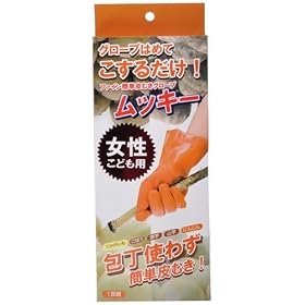 �ȒP��ނ��O���[�u ���b�L�[ �����q���p �I�����W FIN-178SO