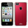 SPIGEN SGP �A�C�t�H�� 4 / 4S �P�[�X Linear Blitz �y ���b�h �z�t���ی�V�[�g�Z�b�g for Apple iPhone 4 / 4S SGP08339