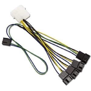 【クリックで詳細表示】アイネックス ファンPWM信号4分岐ケーブル WA-864PS