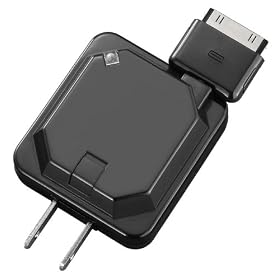 �v���e�b�N �V�F���A�_�v�^�[ USB����AC�[�d�� PS-IBK �u���b�N �yiPod�e��/iPod nano 5G/iPhone 3G,3GS�z