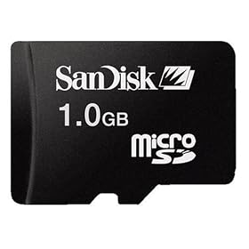 SANDISK microSD 1GB Transflash �g�у������[ SDSDQ-1024 Motorola M1000 SD�J�[�h�A�_�v�^�[�t��