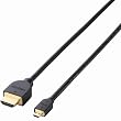 ELECOM 3�d�V�[���h �C�[�T�l�b�g�Ή��n�C�X�s�[�hHDMI-Micro�P�[�u��(A-D) 3.0m DH-HD14EU30BK