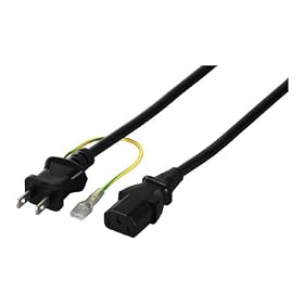BUFFALO �d���P�[�u�� 3�s���\�P�b�g:2�s���v���O 2.0m �u���b�N BSACC0620BK