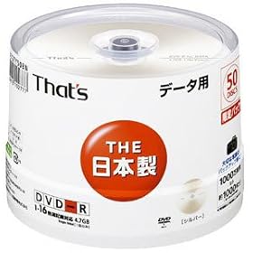 ���z�U�d�� That's DVD-R�f�[�^�p 16�{��4.7GB �m���v�����^�u�� �}�b�g�V���o�[ �菑����p���[�x�� �X�s���h���P�[�X50���� DR-47STY50BN